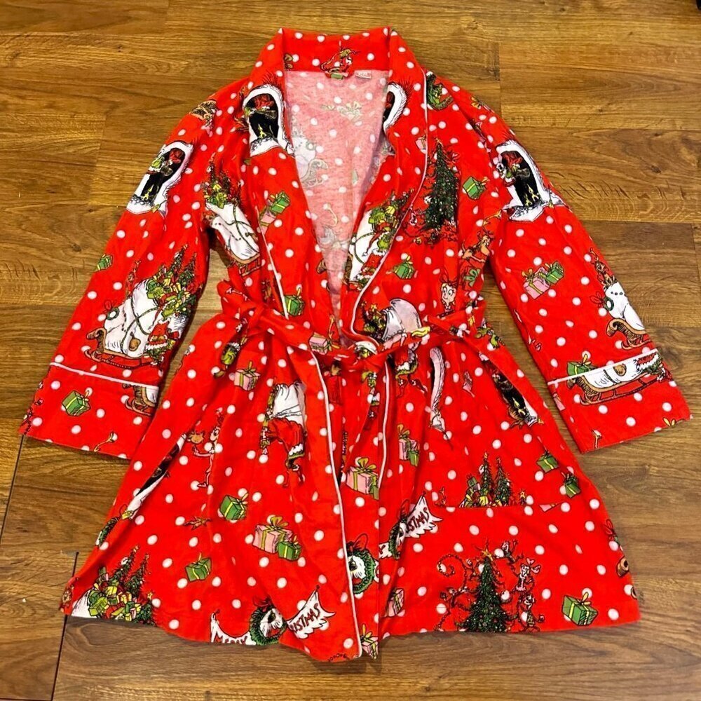 Pottery Barn Teen Dr. Seuss How the Grich stole Christmas bath robe